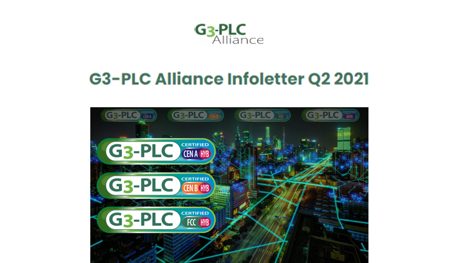 G3-PLC Alliance Infoletter No. 2/2021 has been published!